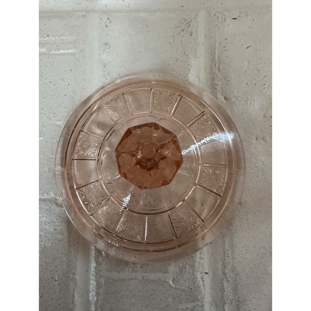 Jeannette Doric Creamer & Sugar Bowl Pink Depression Glass Read - Picture 10 of 16
